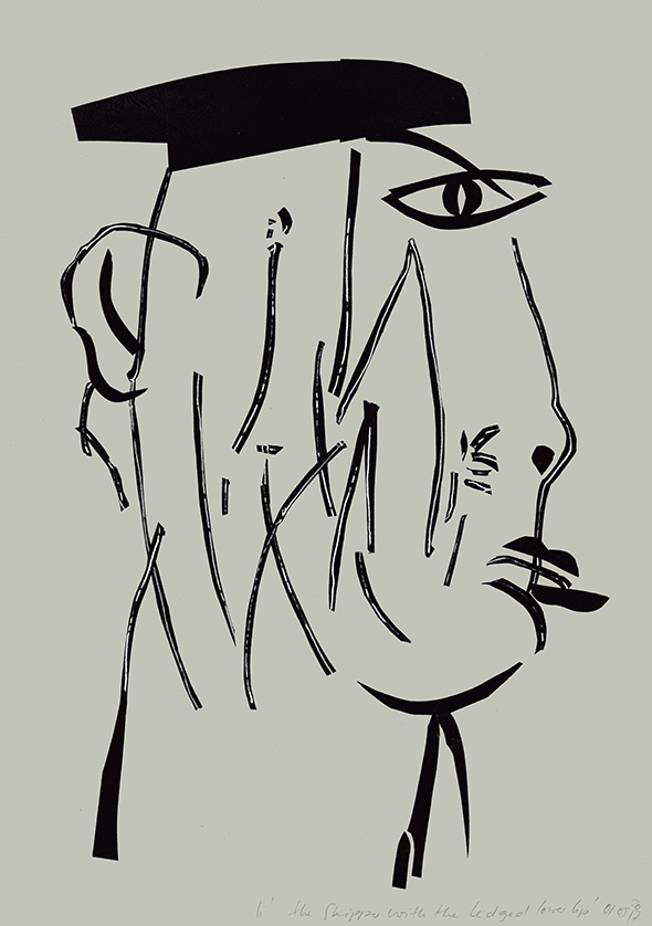 the skipper with the ledged lower lip