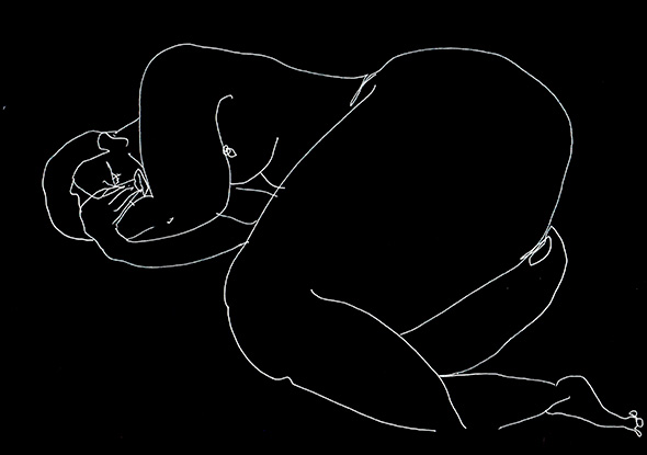 sleeping woman